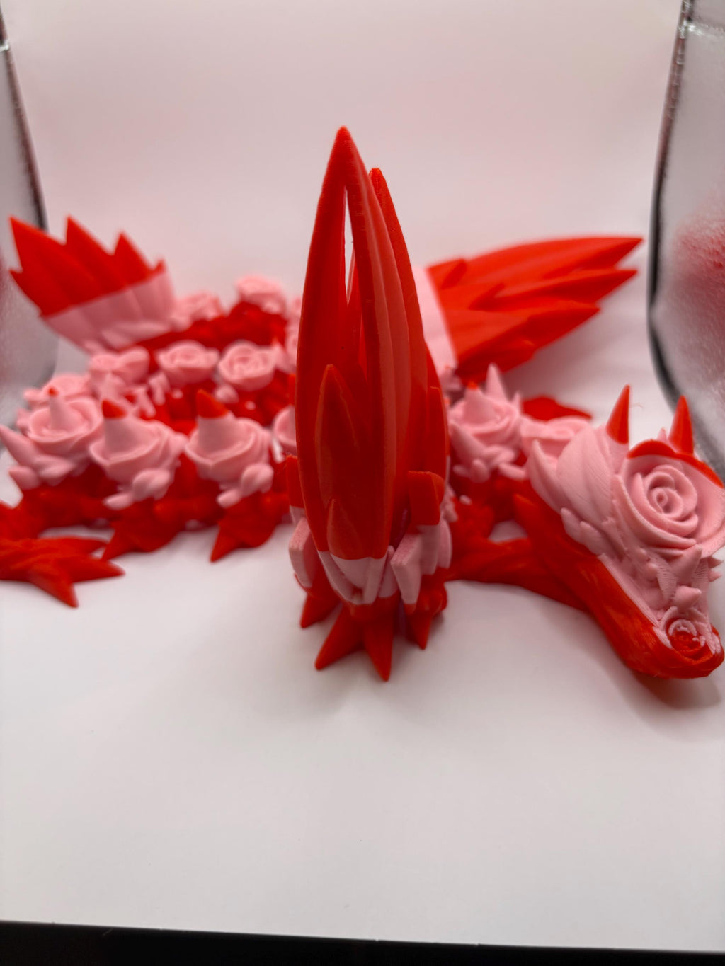Articulated Rose Dragon 3D Print: Poseable Fantasy Decor